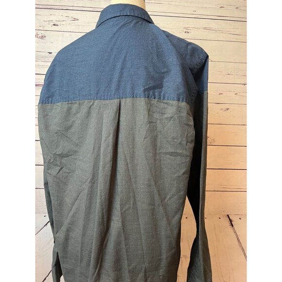 Travis Mathew Shirt Long Sleeve Mens XL Extra Large Denim Button Front Golf - Picture 8 of 8